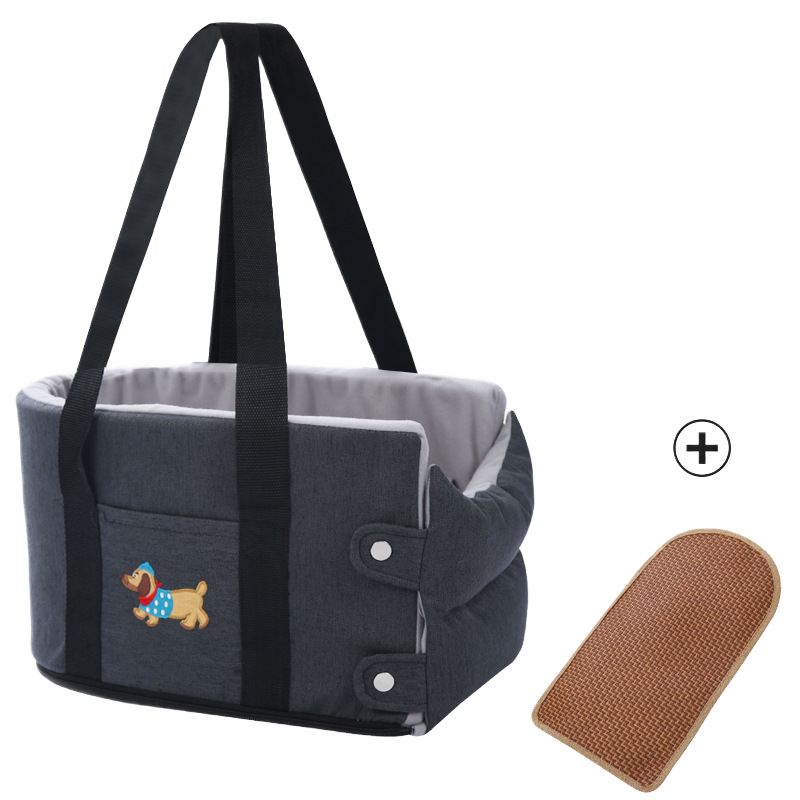 Portable Car Booster Seat & Travel Carrier Bed for Dogs & Cats – Waterproof, Breathable & Warm
