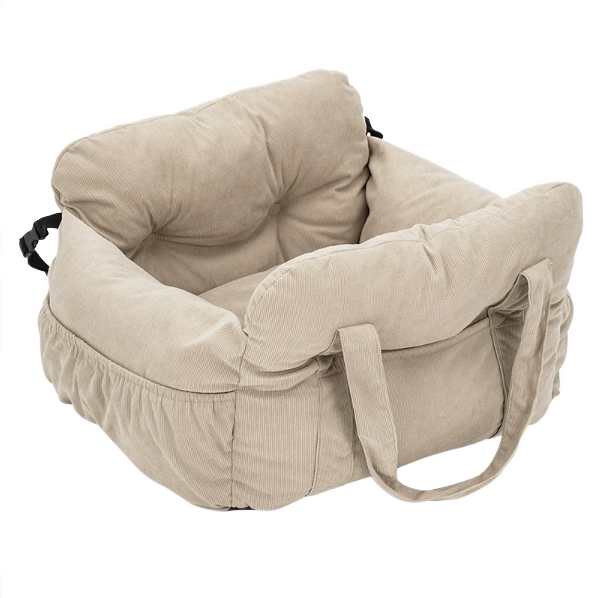Vovanope  No-Assembly Portable PP Cotton Pet Car Seat & Travel Lounge Bed