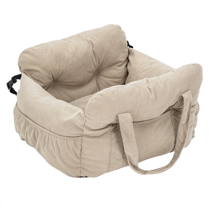 Vovanope  No-Assembly Portable PP Cotton Pet Car Seat & Travel Lounge Bed