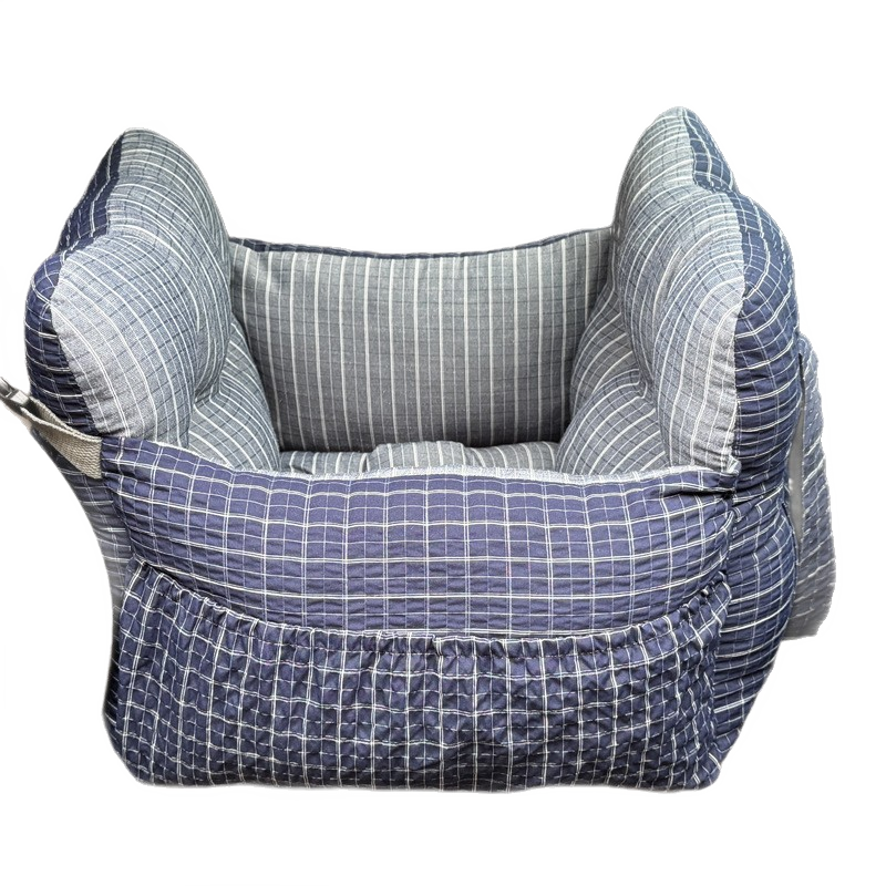 Vovanopet™ All-Weather Striped Travel Dog Car Seat & Lounge Bed