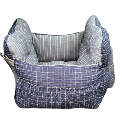 Vovanopet™ All-Weather Striped Travel Dog Car Seat & Lounge Bed