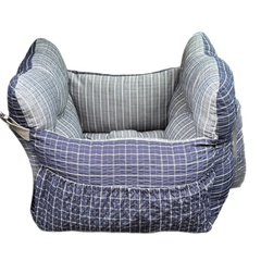 Vovanopet™ All-Weather Striped Travel Dog Car Seat & Lounge Bed