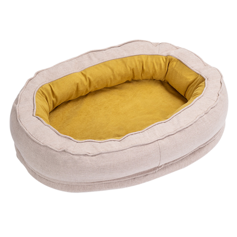 Calming Donut Pet Bed with Removable Cover – Soft Joint Support Sleep Cushion