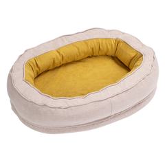 Calming Donut Pet Bed with Removable Cover – Soft Joint Support Sleep Cushion