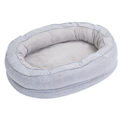 Calming Donut Pet Bed with Removable Cover – Soft Joint Support Sleep Cushion