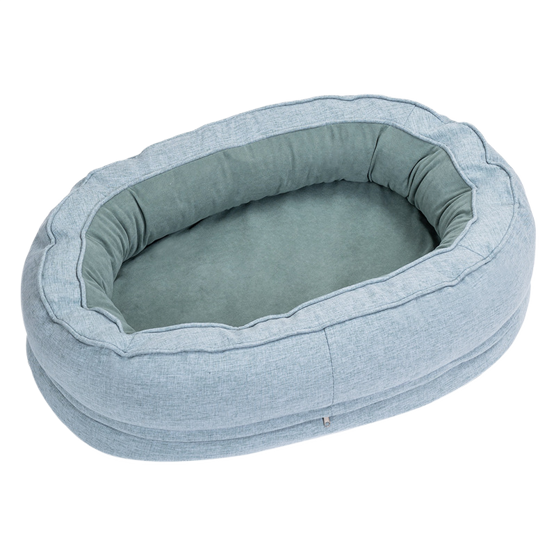 Calming Donut Pet Bed with Removable Cover – Soft Joint Support Sleep Cushion