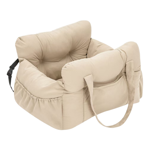 Vovanope  No-Assembly Portable PP Cotton Pet Car Seat & Travel Lounge Bed