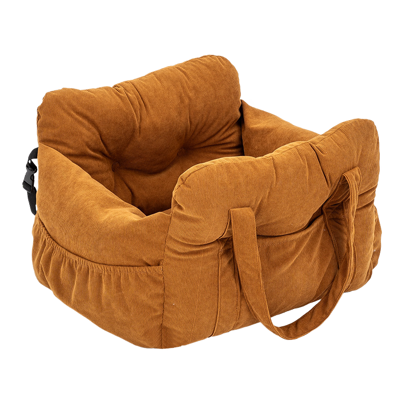Vovanope  No-Assembly Portable PP Cotton Pet Car Seat & Travel Lounge Bed