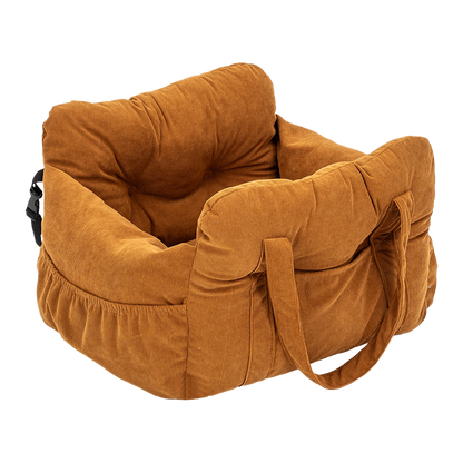 Vovanope  No-Assembly Portable PP Cotton Pet Car Seat & Travel Lounge Bed