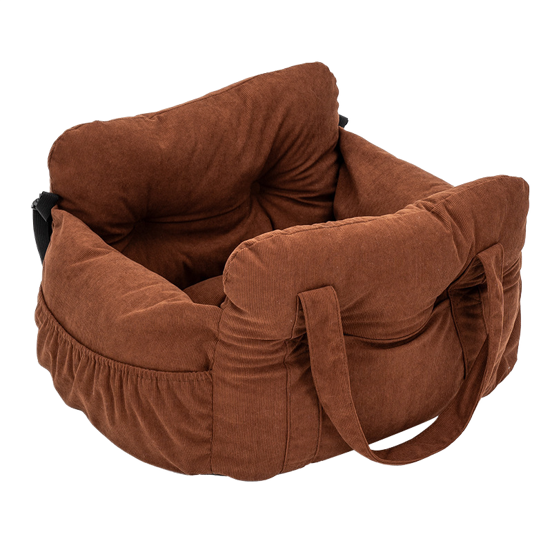 Vovanope  No-Assembly Portable PP Cotton Pet Car Seat & Travel Lounge Bed