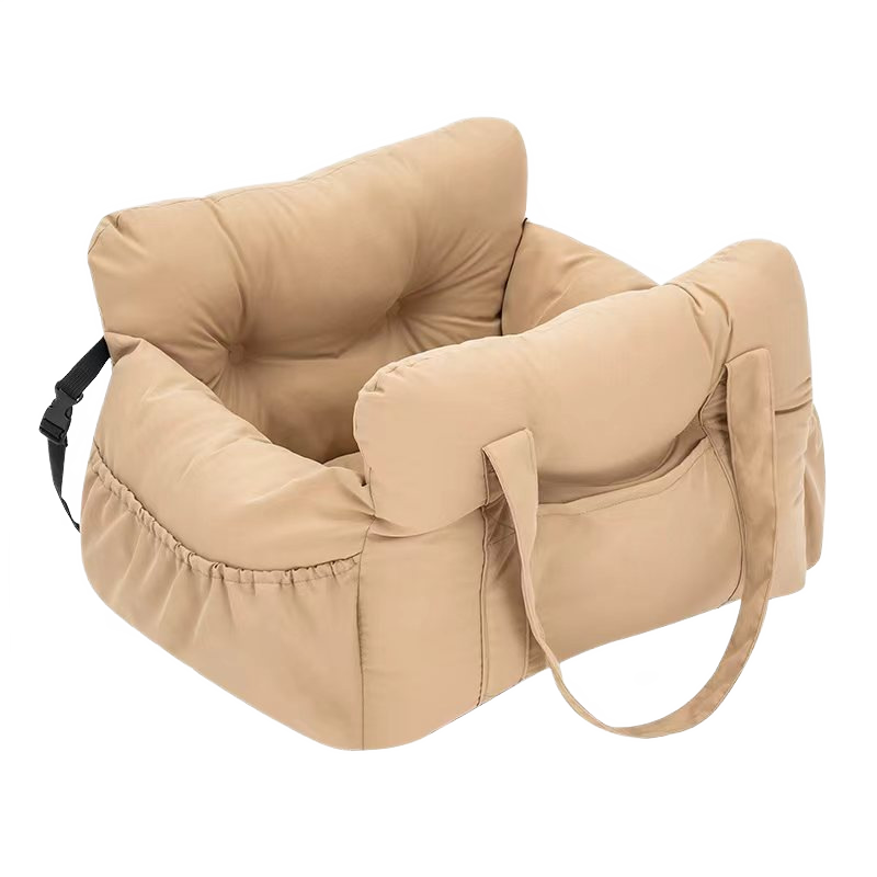 Vovanope  No-Assembly Portable PP Cotton Pet Car Seat & Travel Lounge Bed