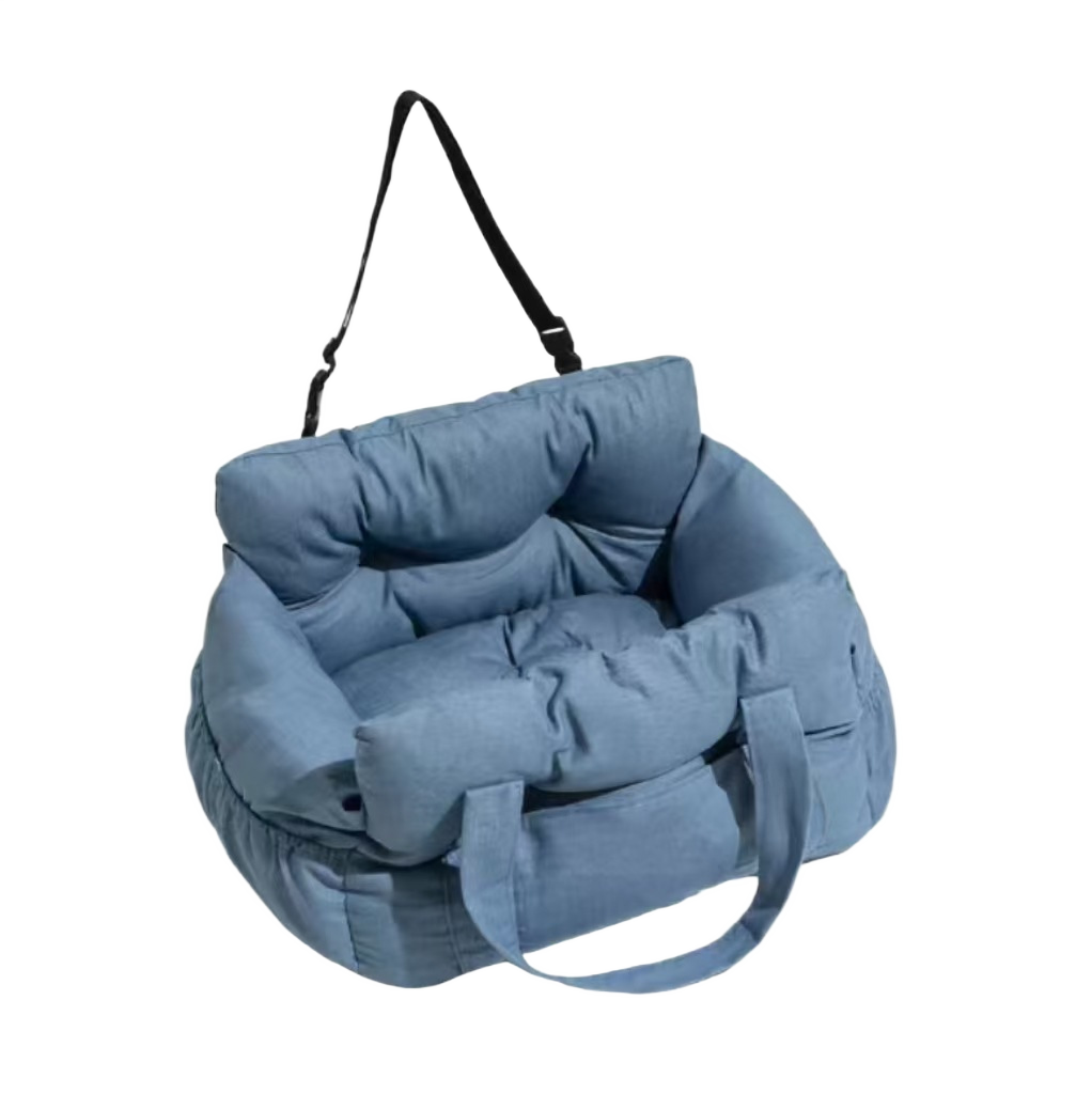Vovanope  No-Assembly Portable PP Cotton Pet Car Seat & Travel Lounge Bed
