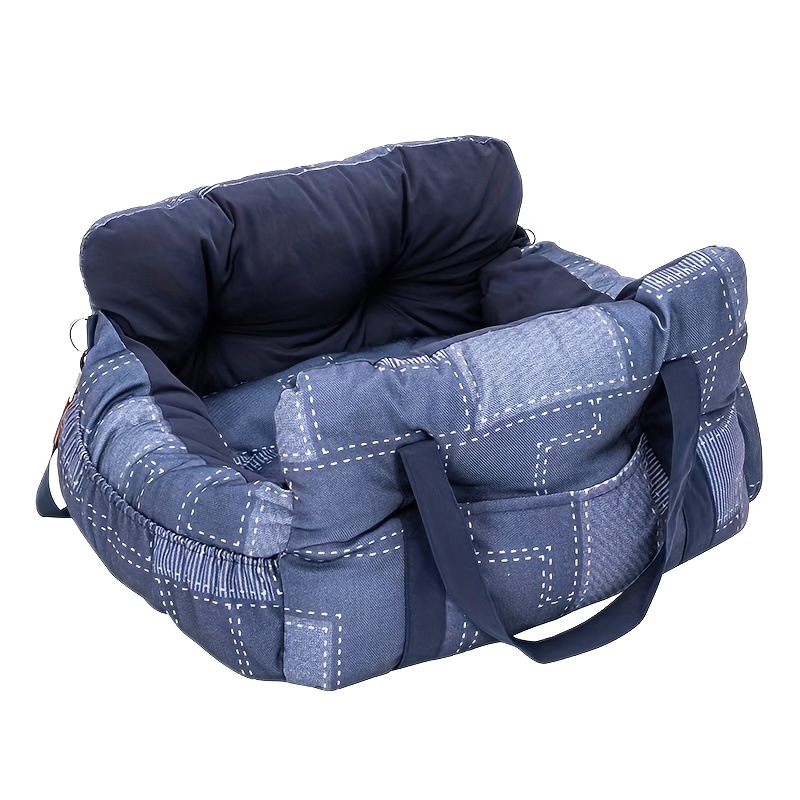 Vovanope  No-Assembly Portable PP Cotton Pet Car Seat & Travel Lounge Bed