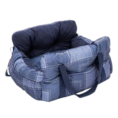 Vovanope  No-Assembly Portable PP Cotton Pet Car Seat & Travel Lounge Bed