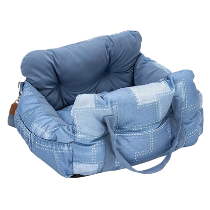 Vovanope  No-Assembly Portable PP Cotton Pet Car Seat & Travel Lounge Bed