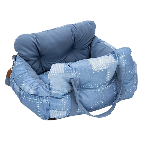 Vovanope  No-Assembly Portable PP Cotton Pet Car Seat & Travel Lounge Bed