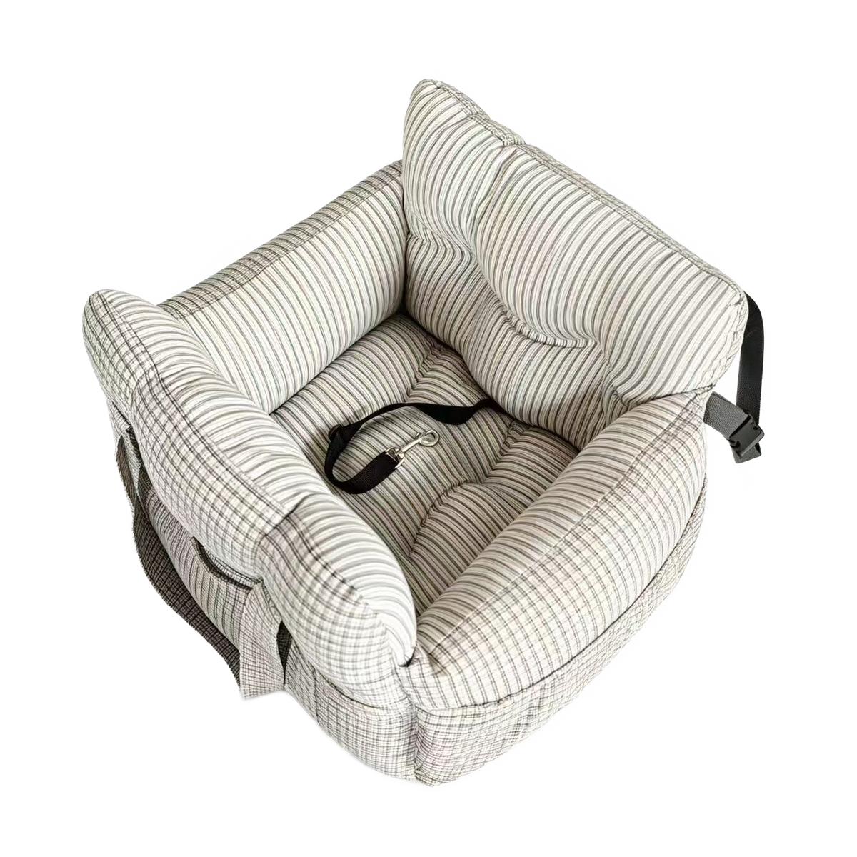 Vovanope  No-Assembly Portable PP Cotton Pet Car Seat & Travel Lounge Bed