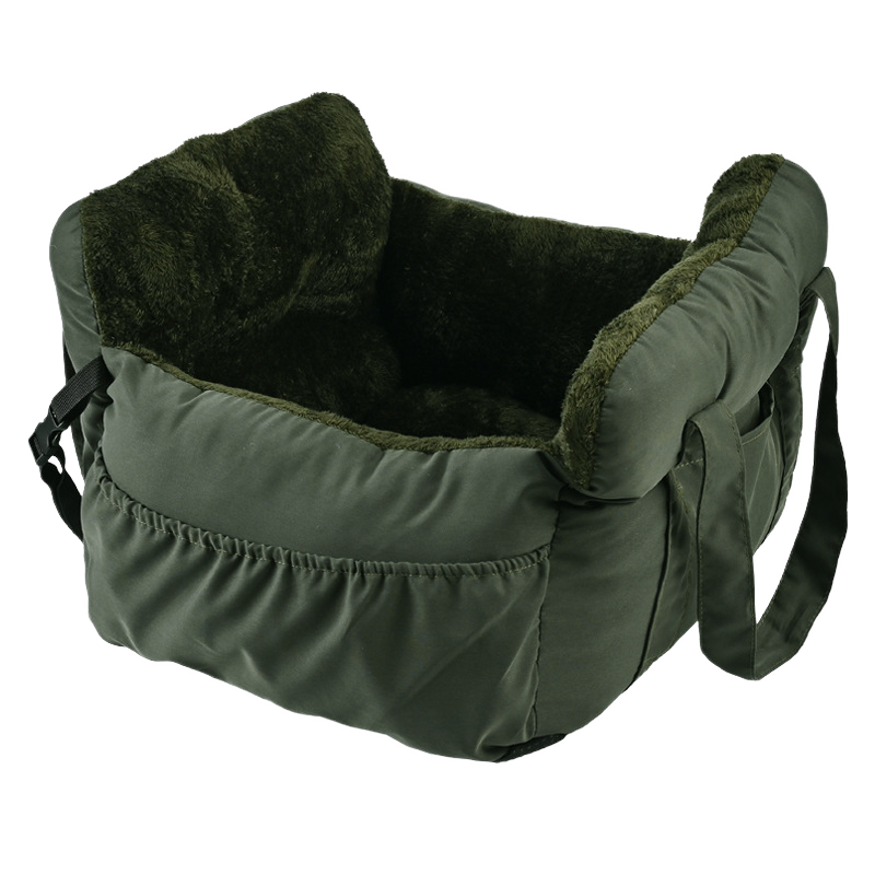 Vovanope  No-Assembly Portable PP Cotton Pet Car Seat & Travel Lounge Bed