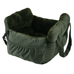 Vovanope  No-Assembly Portable PP Cotton Pet Car Seat & Travel Lounge Bed