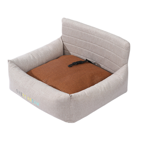 Heavy-Duty Fabric Car Booster Seat & Indoor Bed for Dogs & Cats