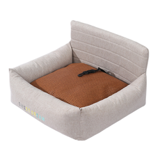 Heavy-Duty Fabric Car Booster Seat & Indoor Bed for Dogs & Cats