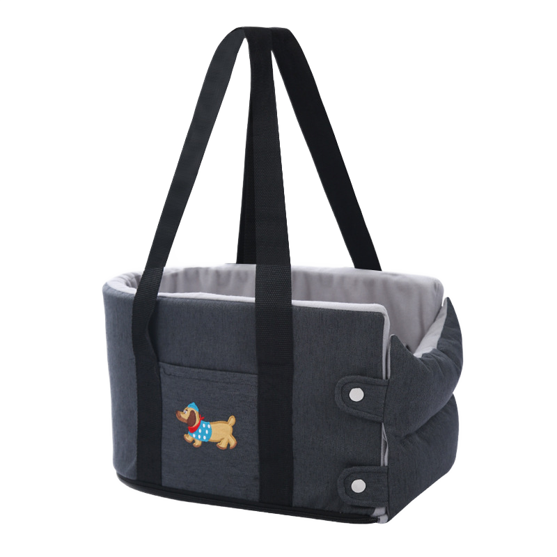 Portable Car Booster Seat & Travel Carrier Bed for Dogs & Cats – Waterproof, Breathable & Warm