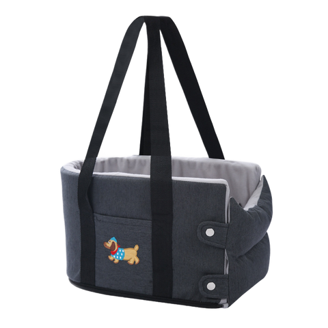 Portable Car Booster Seat & Travel Carrier Bed for Dogs & Cats – Waterproof, Breathable & Warm