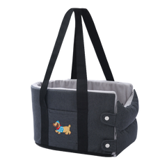 Portable Car Booster Seat & Travel Carrier Bed for Dogs & Cats – Waterproof, Breathable & Warm