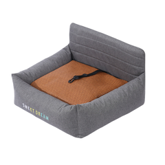 Heavy-Duty Fabric Car Booster Seat & Indoor Bed for Dogs & Cats