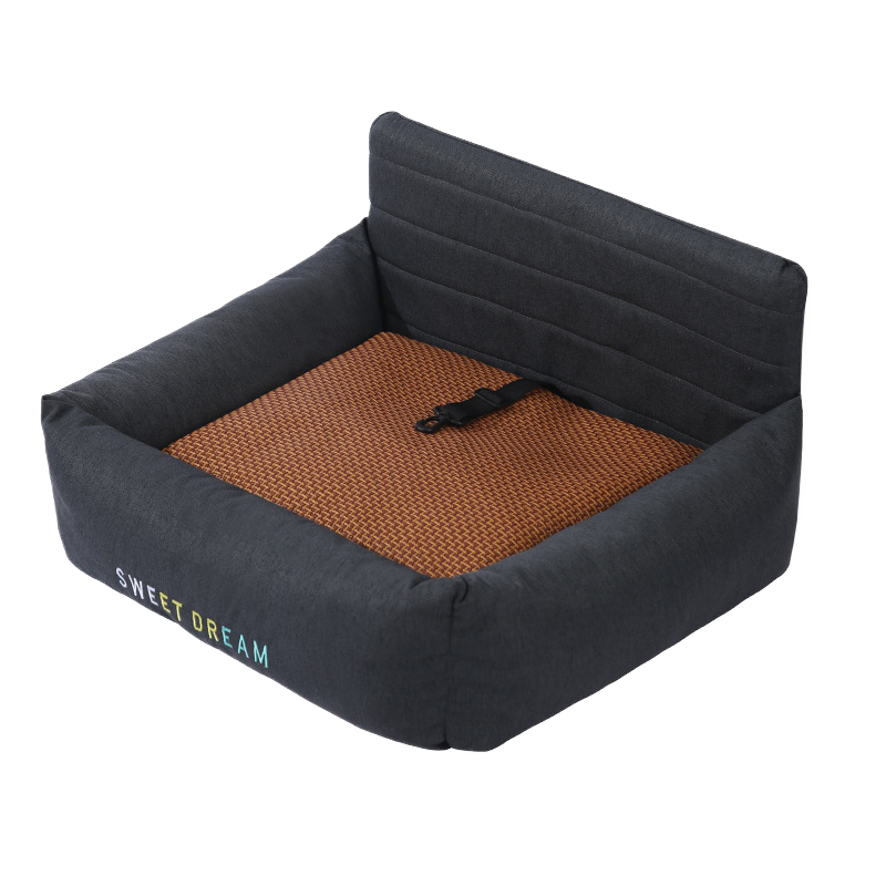 Heavy-Duty Fabric Car Booster Seat & Indoor Bed for Dogs & Cats