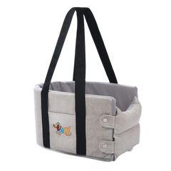 Portable Car Booster Seat & Travel Carrier Bed for Dogs & Cats – Waterproof, Breathable & Warm