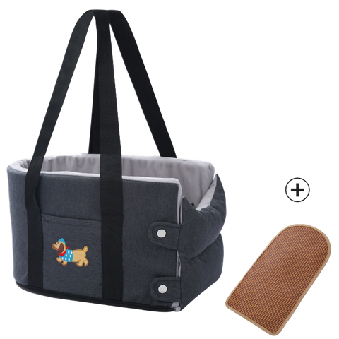 Portable Car Booster Seat & Travel Carrier Bed for Dogs & Cats – Waterproof, Breathable & Warm