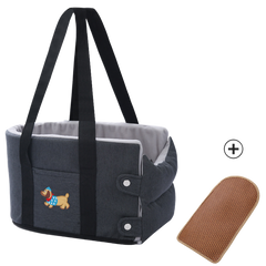Portable Car Booster Seat & Travel Carrier Bed for Dogs & Cats – Waterproof, Breathable & Warm