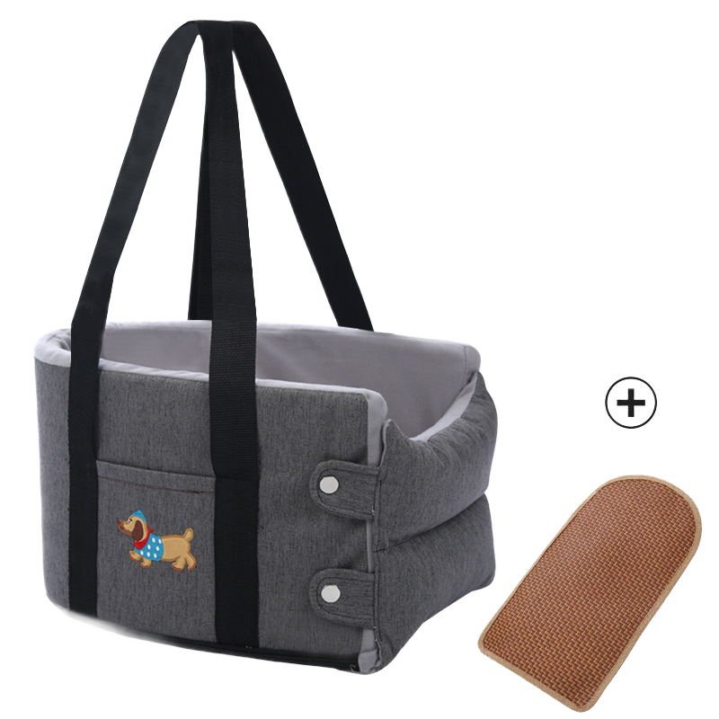 Portable Car Booster Seat & Travel Carrier Bed for Dogs & Cats – Waterproof, Breathable & Warm