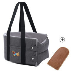 Portable Car Booster Seat & Travel Carrier Bed for Dogs & Cats – Waterproof, Breathable & Warm