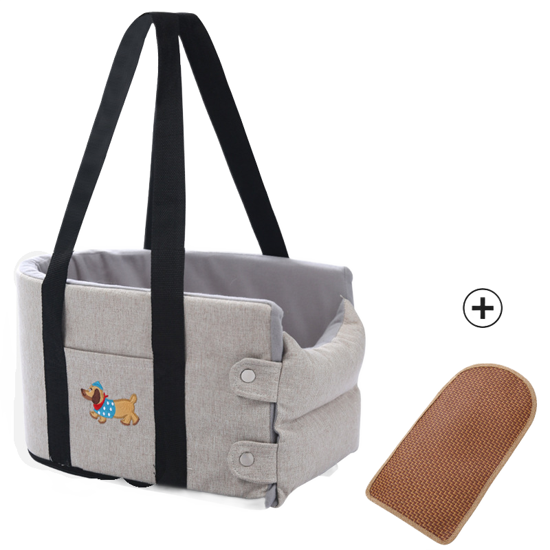 Portable Car Booster Seat & Travel Carrier Bed for Dogs & Cats – Waterproof, Breathable & Warm