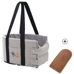 Portable Car Booster Seat & Travel Carrier Bed for Dogs & Cats – Waterproof, Breathable & Warm