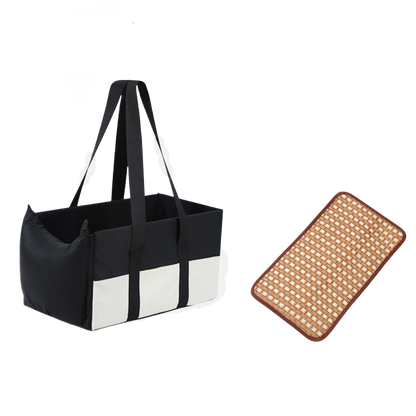 Portable Car Booster Seat & Travel Carrier Bed for Dogs & Cats – Waterproof, Breathable & Warm