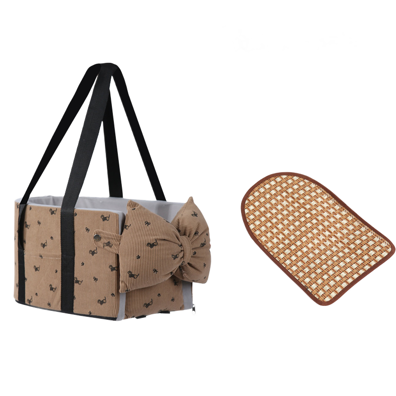 Portable Car Booster Seat & Travel Carrier Bed for Dogs & Cats – Waterproof, Breathable & Warm