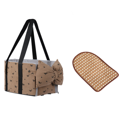 Portable Car Booster Seat & Travel Carrier Bed for Dogs & Cats – Waterproof, Breathable & Warm